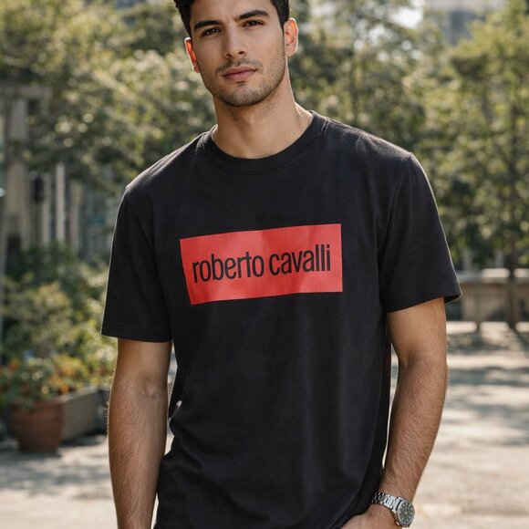 Roberto Cavalli Other - Roberto Cavalli Black Short Sleeve Tee